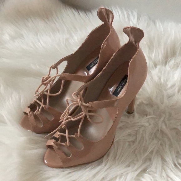 SOLD! Zara lace up pumps - Picture 2 of 4